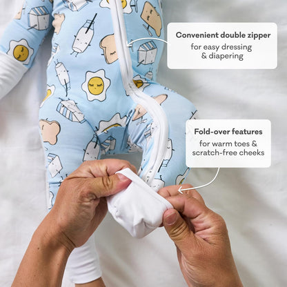 Little Sleepies Pajamas for Baby Boys & Girls, Viscose from Bamboo Baby Pajamas, Preemie & Newborn
