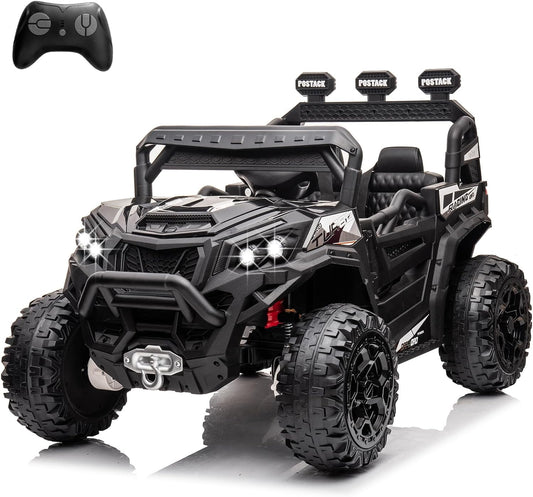 4x4 Kids Ride On Car with Remote Control, 24V Battery Powered Ride On Truck 4WD/2WD Switchable