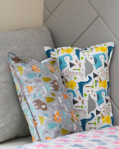 ALVABABY Toddler Pillowcases 2 Pack Organic Cotton Kids Pillow Cover Fit 13"x 18" or 12"x16"
