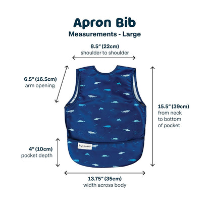 Tiny Twinkle Mess Proof Baby Bib - Waterproof & Lightweight Baby-Led Weaning Apron | 100% Recycled
