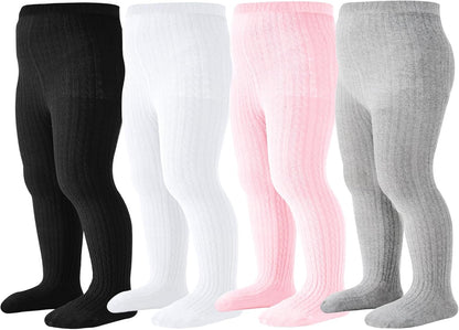 Mini angel Baby Tights Toddler Cable Knit Tights Cotton Warm Leggings Pantyhose Soft Stockings