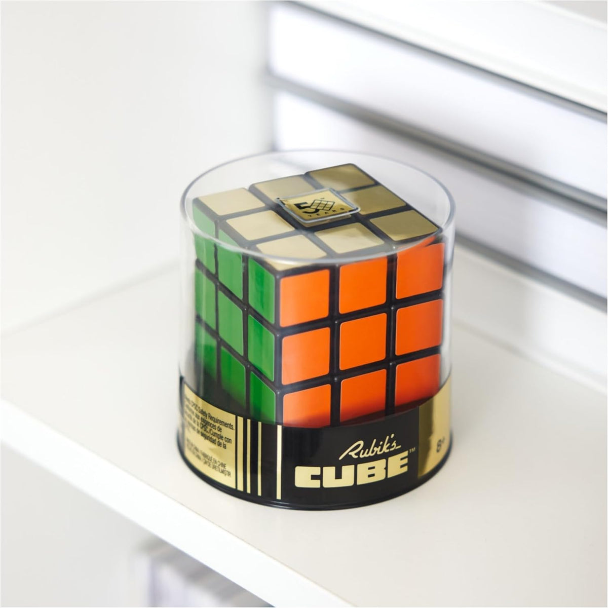 Rubik's Cube, Special Retro 50th Anniversary Edition, Original 3x3 Color-Matching Puzzle Classic