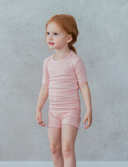 AVAUMA Stripe Pattern Baby Boys Girls Pajama Set Kids Toddler Snug fit Ribbed Sleepwear pjs for