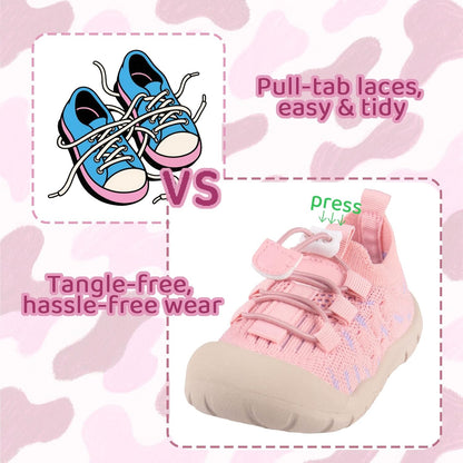 Baby First-Walking Shoes 1-4 Years Kid Shoes Trainers Toddler Infant Boys Girls Soft Sole Non Slip
