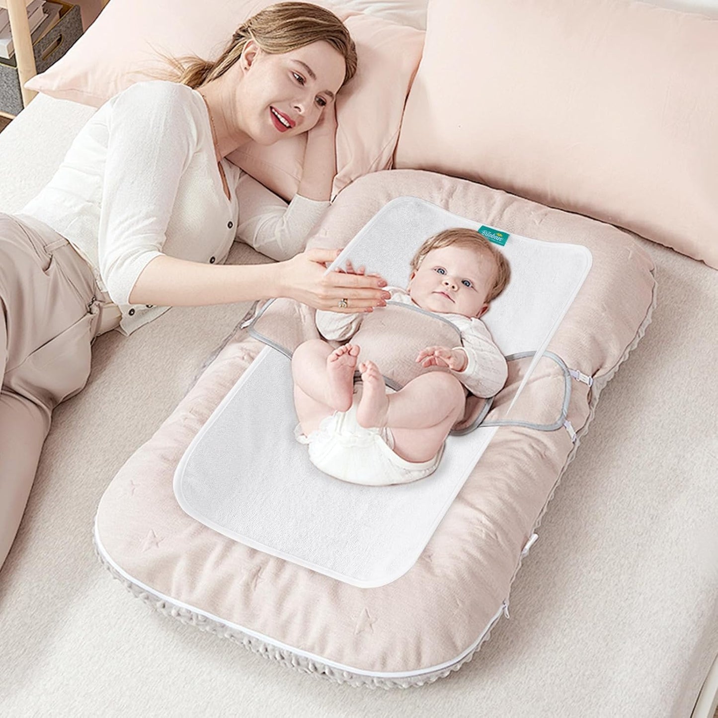 Changing Pad Liner 5 Count, Waterproof Larger Changing Pad Cover 28" X 15", Cotton Terry, Absorbent