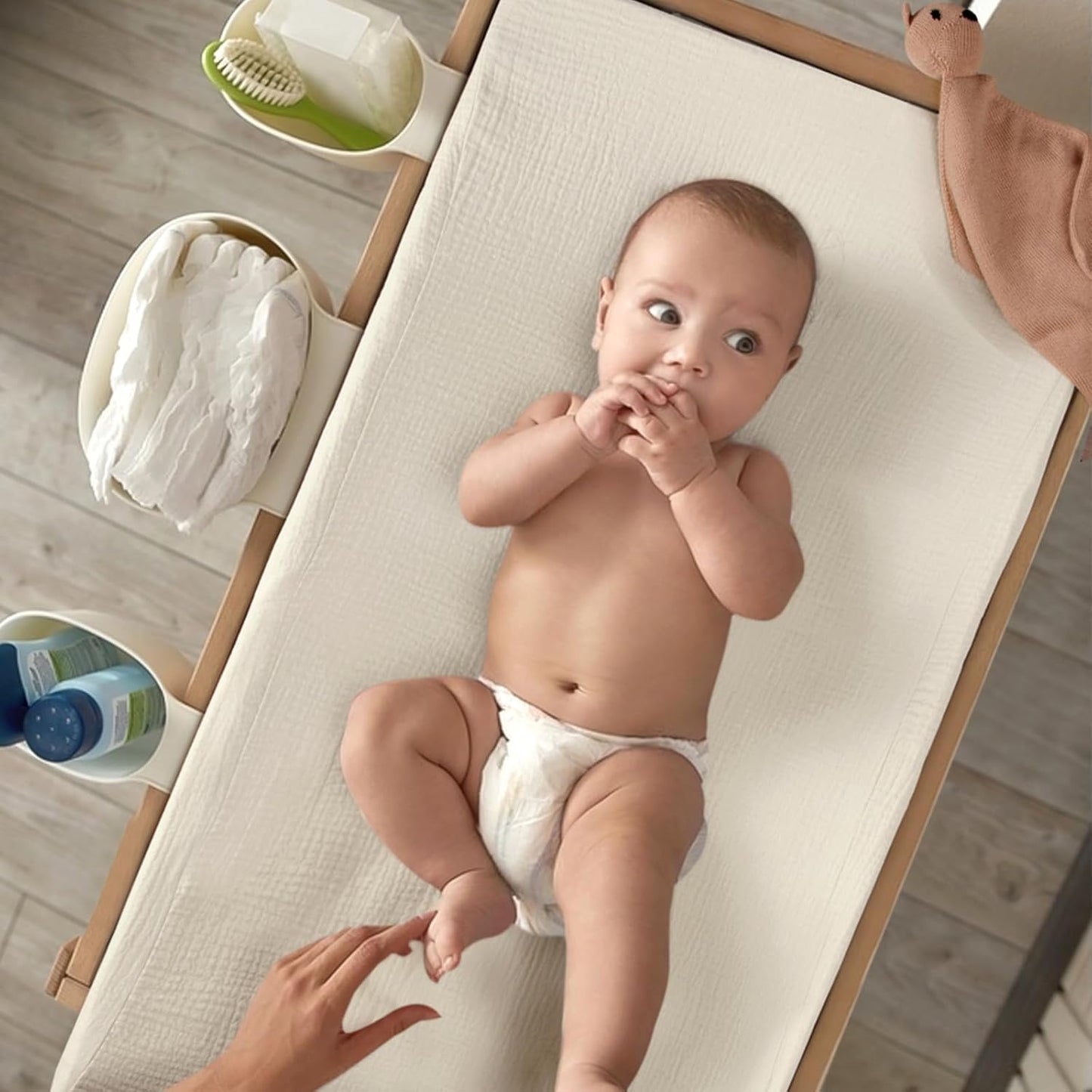 lulumoon Baby Changing Pad Cover: Muslin Diaper Changing Table Pad Cover - Changing Pad Sheets for