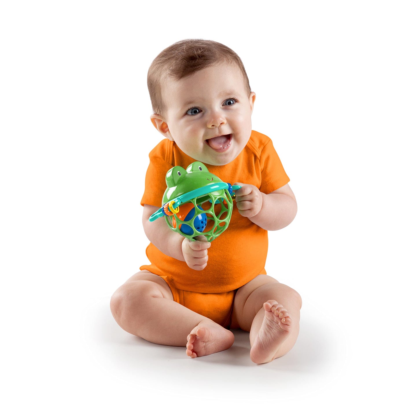 Bright Starts Little Shakers 6pc Gift Set, Easy-Grasp Oball Technology, Baby Rattles, Balls and