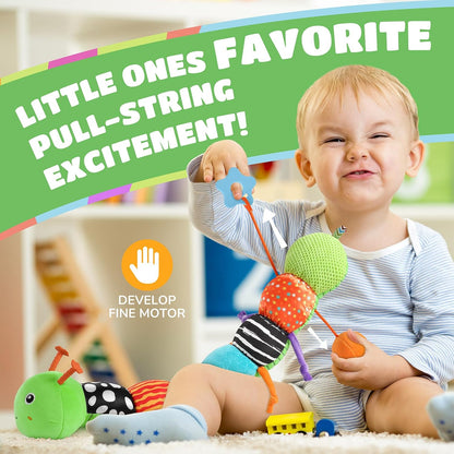 Baby Toys 6-12 Months Music Caterpillar Infant Toys Stuffed Animals 0-3-6 Months Tummy Time