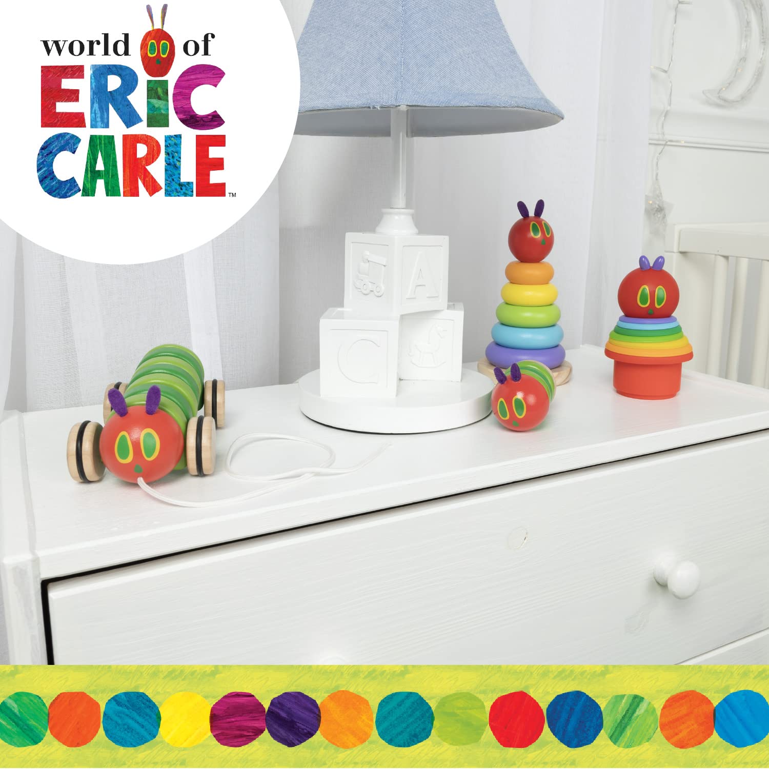 Kids Preferred World of Eric Carle The Very Hungry Caterpillar Bath Time Stacking Cup Set with
