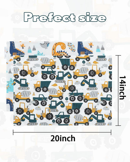 ALVABABY Toddler Pillowcases 2 Pack Organic Cotton Kids Pillow Cover Fit 13"x 18" or 14"x19"