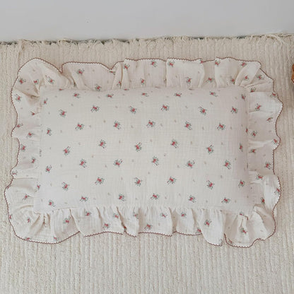 BuLuTu Toddler Pillowcase Cotton Muslin Kids Pillow Cases with Envelope Closure Soft Pillow