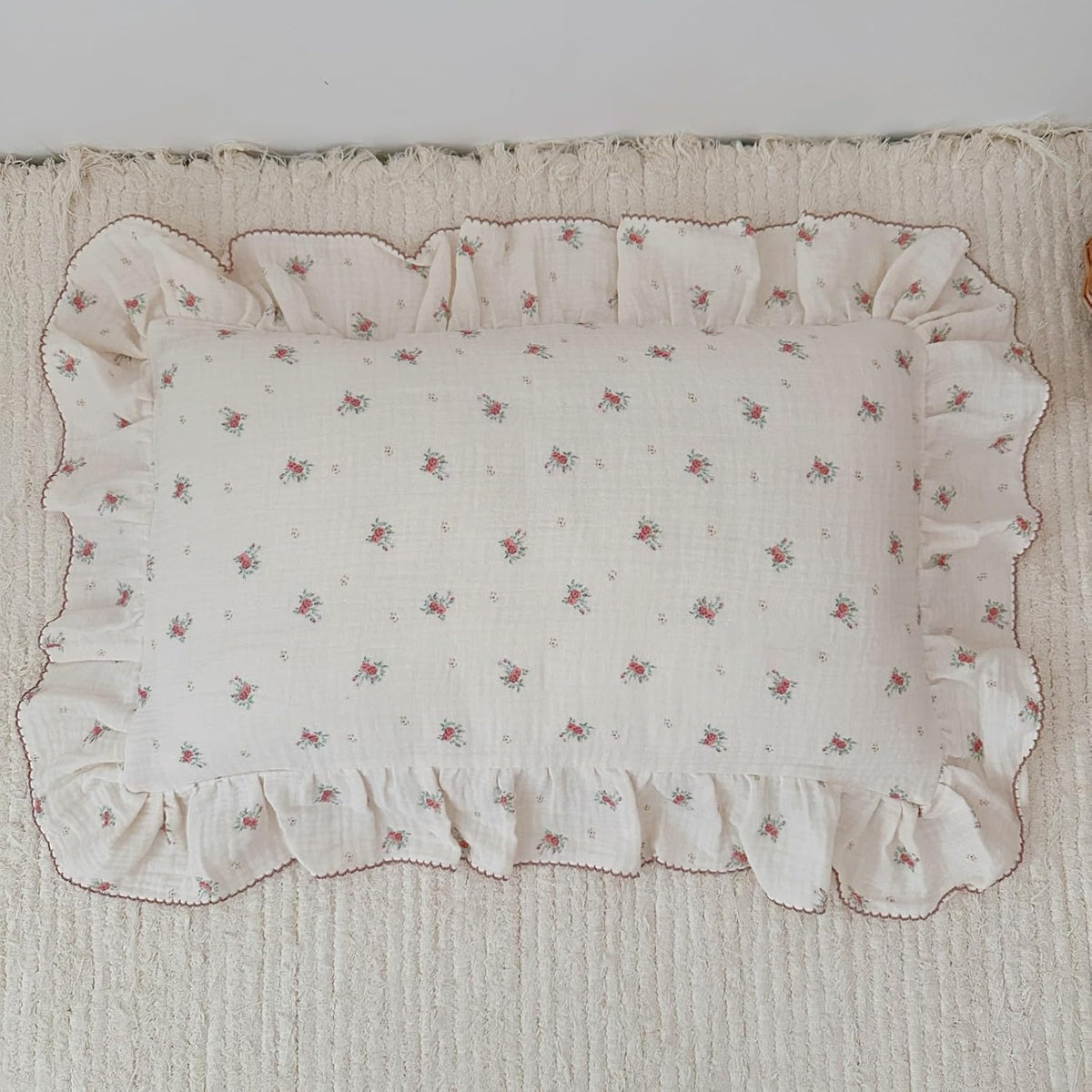 BuLuTu Toddler Pillowcase Cotton Muslin Kids Pillow Cases Enveloped Soft Breathable Children Teens