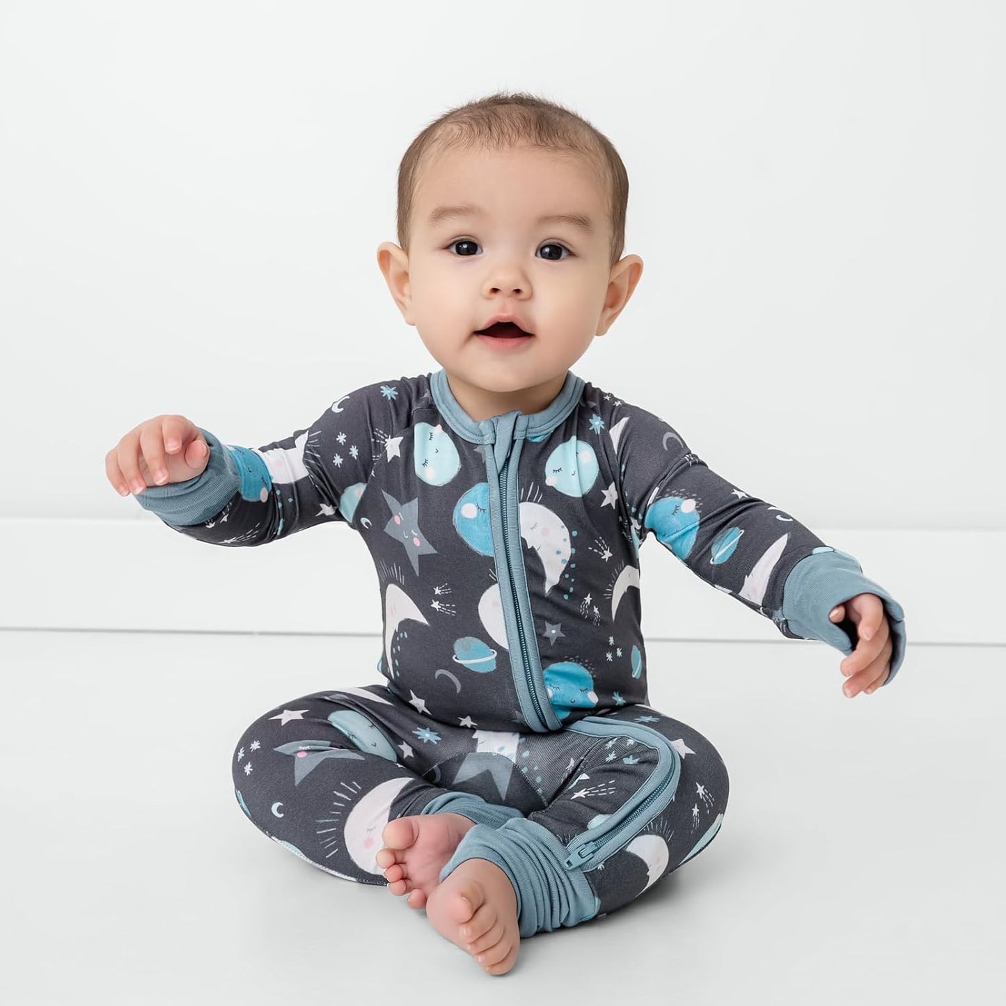Little Sleepies Pajamas for Baby Boys & Girls, Viscose from Bamboo Baby Pajamas, Preemie & Newborn