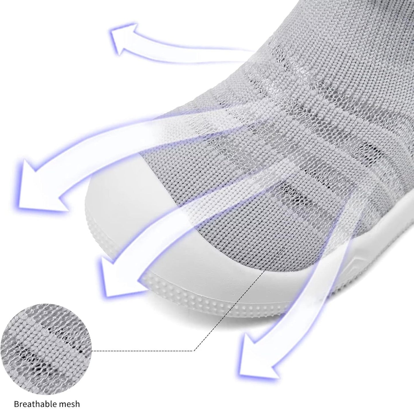 Eashi Baby Boy Girl Non-Skid Indoor Infant Walking Shoes Breathable Warm Elastic Sock Shoes with