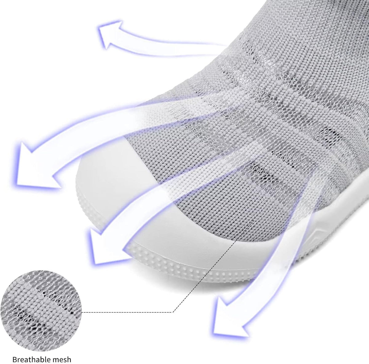 Eashi Baby Boy Girl Non-Skid Indoor Infant Walking Shoes Breathable Warm Elastic Sock Shoes with