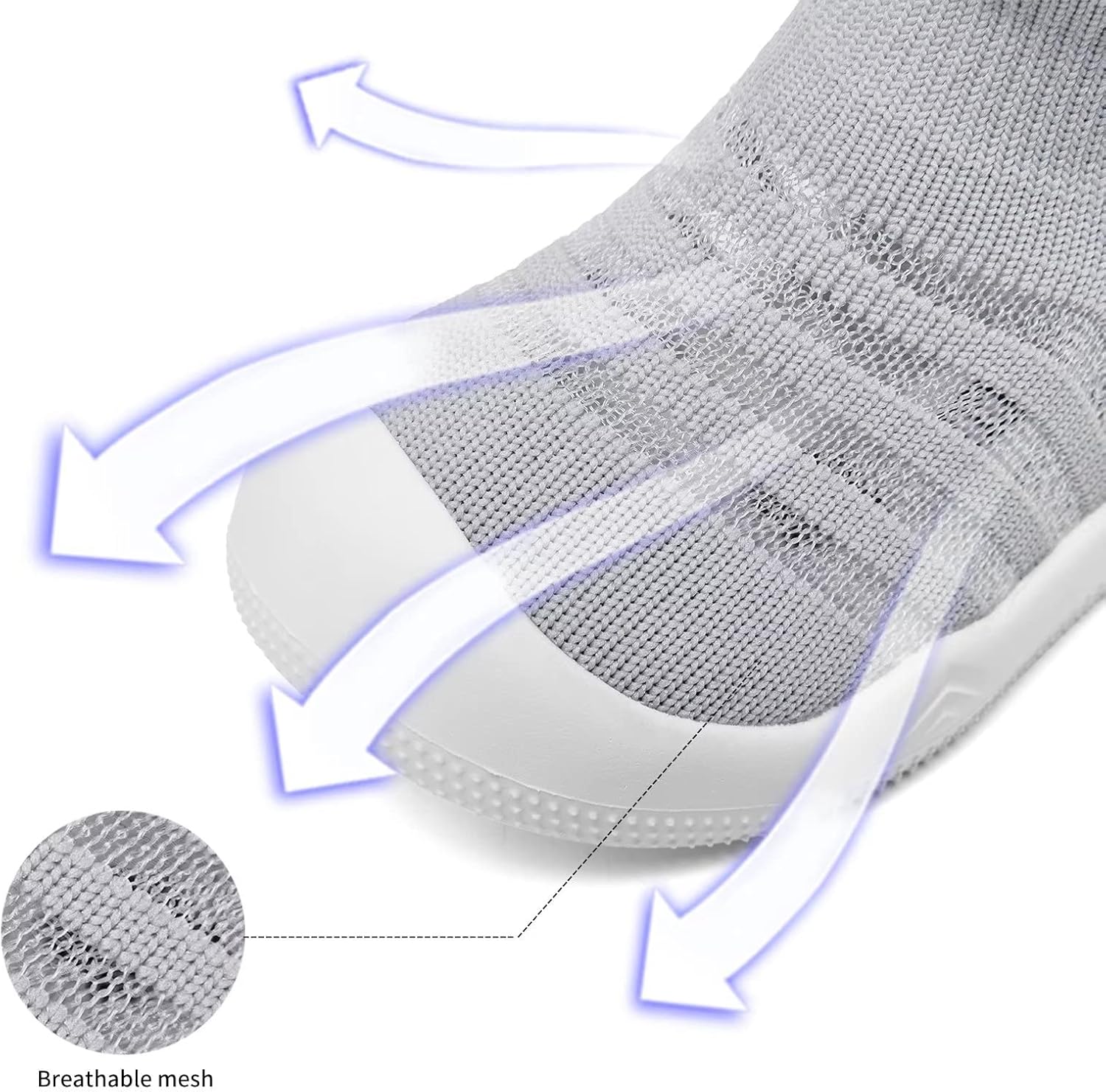 Eashi Baby Boy Girl Non-Skid Indoor Infant Walking Shoes Breathable Warm Elastic Sock Shoes with