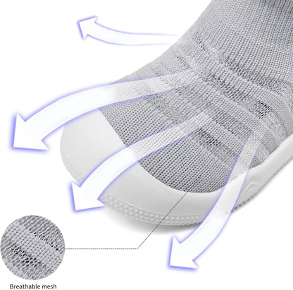 Eashi Baby Boy Girl Non-Skid Indoor Infant Walking Shoes Breathable Warm Elastic Sock Shoes with