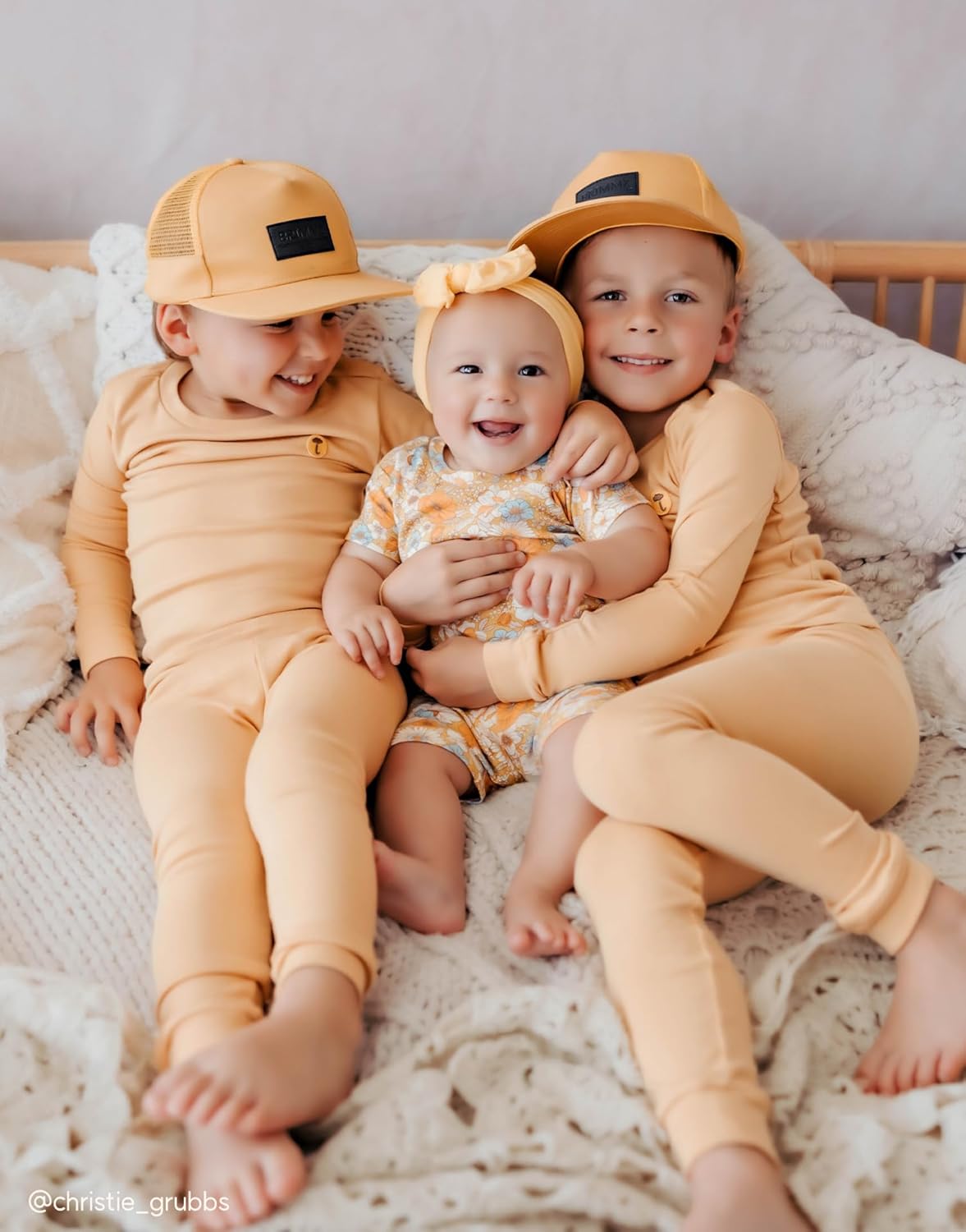 moimoln 6M-8Y Modal Cotton Solid Soft Breathable Baby Toddler Boys Girls Snug fit Pjs Long Sleeve