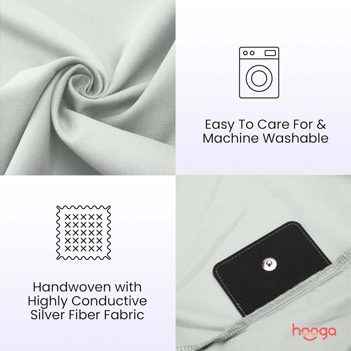 Hooga Grounding Sheet, Twin Size, Organic Fitted Grounded Sheet, Earth Connected Bedding