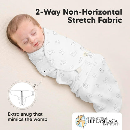 3-Pack Organic Baby Swaddle Sleep Sacks - Swaddles for Newborns, Infant 3-6 Months, Baby Girls