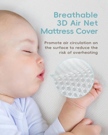 Crib Mattress, JPMA Certified Baby Mattress, Breathable Surface, CertiPUR-US and Oeko-TEX Approved