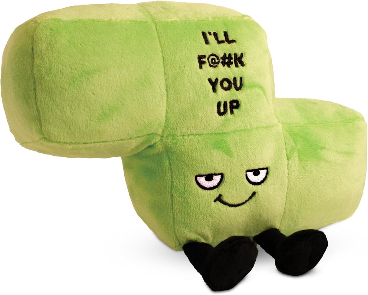 Game Block Plushie, Funny Meme Gag Gift, Comical Plush Collectible, Stocking Stuffer Present, Great