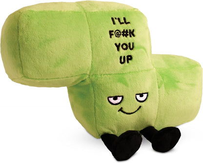 Game Block Plushie, Funny Meme Gag Gift, Comical Plush Collectible, Stocking Stuffer Present, Great