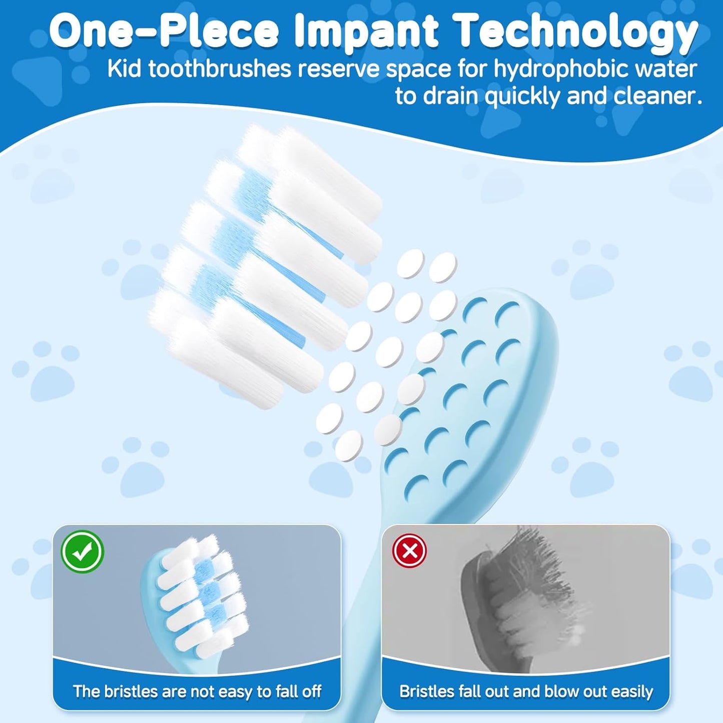 8 Pack Kids Toothbrushes Extra Soft Toddler Toothbrush 2-8 Years Children Manual Toothbrushes for