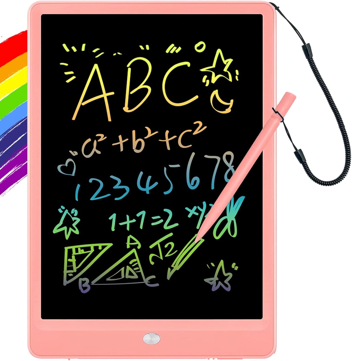 ORSEN LCD Writing Tablet 10 Inch, Colorful Doodle Board Drawing Pad for Kids, Educational Christmas