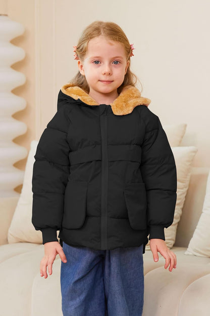 TUONROAD Baby Girls Coats for 6 Months-5 Years Toddlers Boy Winter Jacket Warm Bear Hooded Outdoor