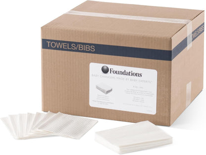 Foundations 2-Ply Disposable Non-Waterproof Baby Changing Station Liner Refills for Commercial
