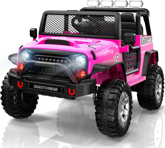 L8 2 Seater Ride On Car, 12V Kids Electric Car w/Remote Control, 4-Wheel Suspension, Bluetooth