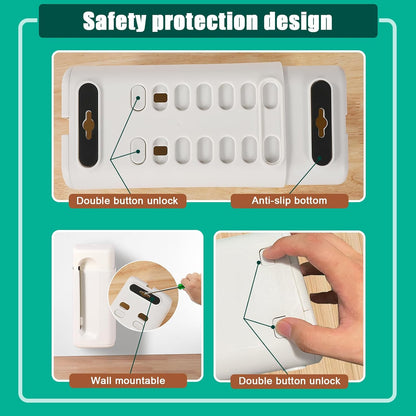 Improved Power Strip Cover Box(1 Pack) 丨Outlet Covers Baby Proofing丨Baby Safety Products丨Adjustable