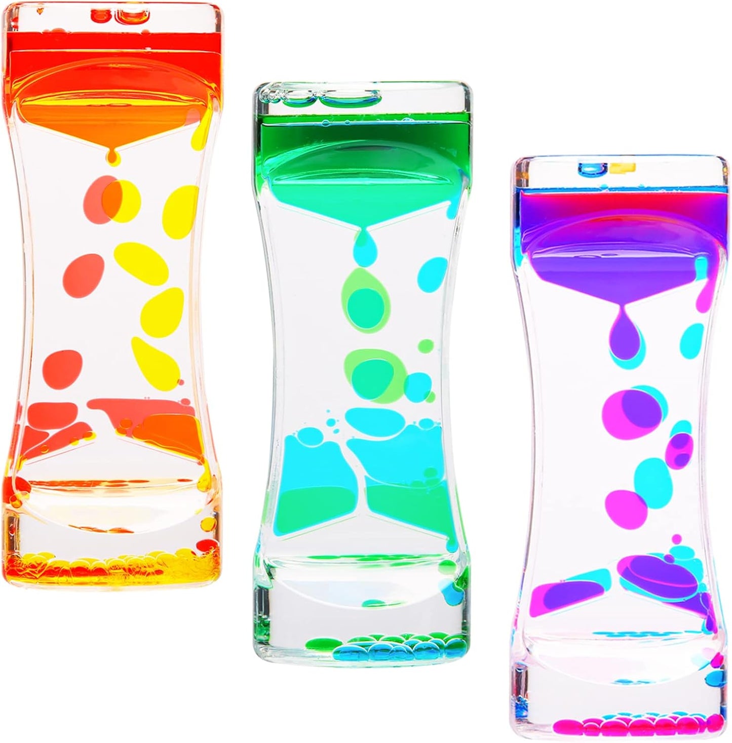 Liquid Motion Bubbler,CAILINK 3 Pack Kids and Adults Relax Sensory Toys,Stress Relief Fidget Water