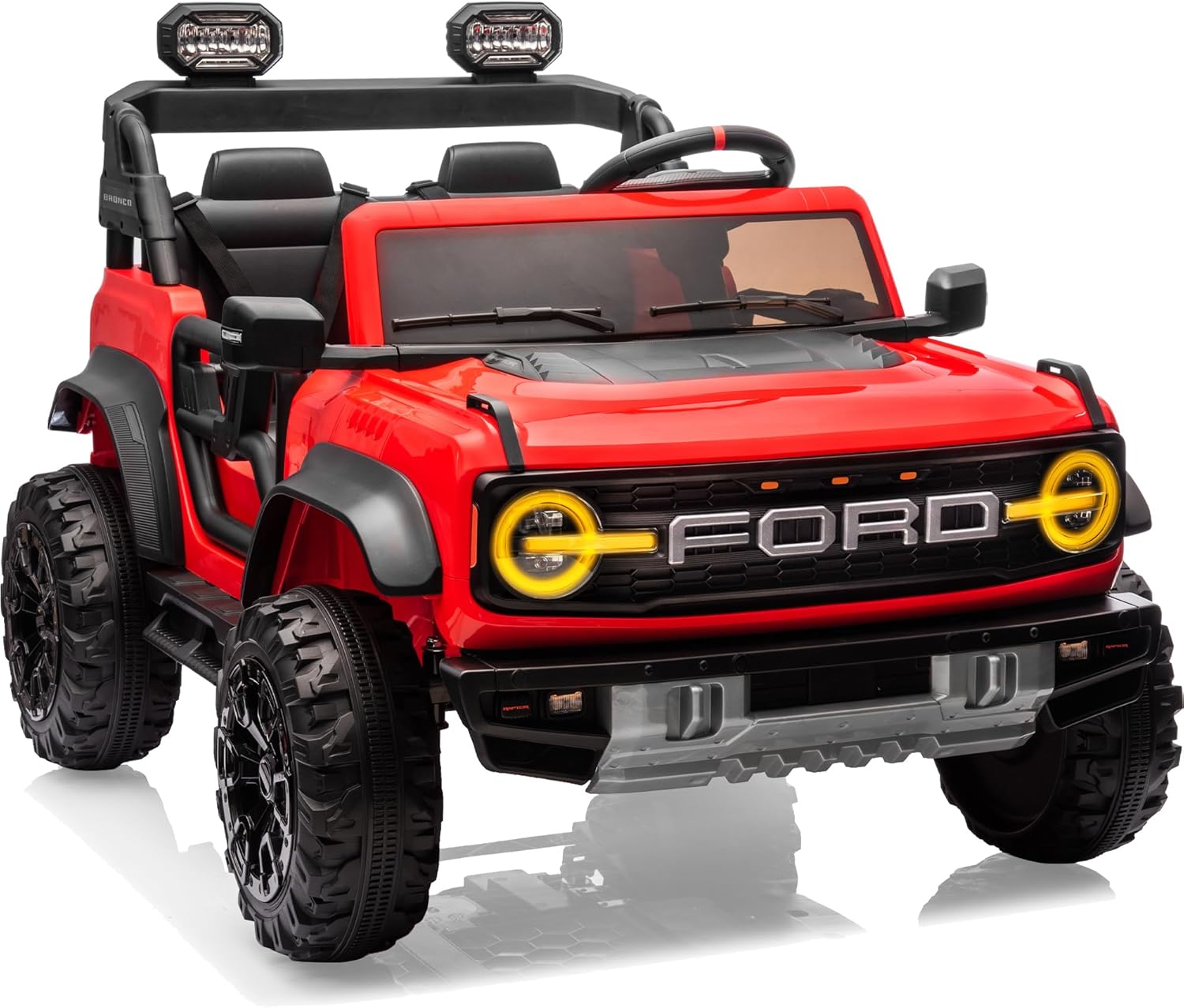 Ford Bronco 24V Ride on Toys for Boys & Girls, 2 Seater Kids Electric Car with Remote Control, Kids