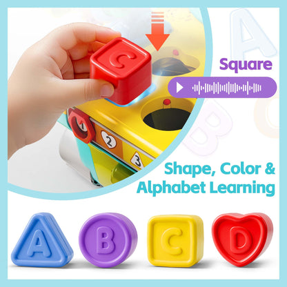 iPlay, iLearn Toddler Musical Workbench Toy, 1 Year Boy Gift, Baby Tool Set