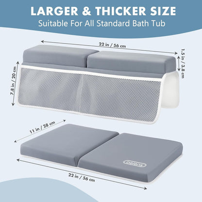 beiens Bath Kneeler and Elbow Rest Pad Set - 1.5'' Comfortable Thick Baby Bath Kneeler Pads, Quick