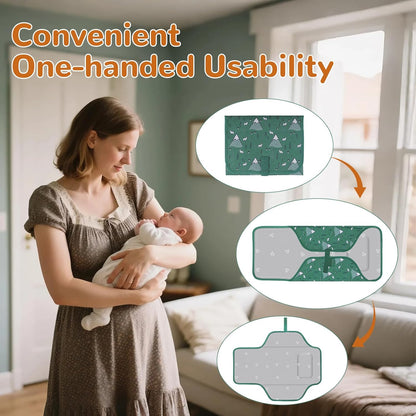 Portable Diaper Changing Pad, Waterproof Baby Changing Mat, Foldable Travel Baby Changing Station