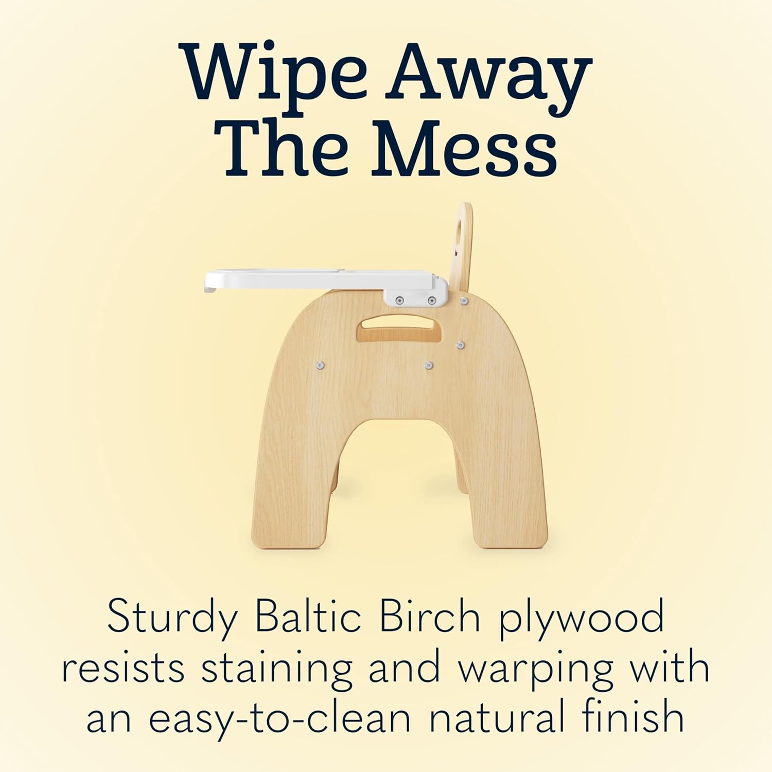 Foundations Easy Serve Low Wood Feeding Chairs Multipack, Adjustable Harness, Removable Dishwasher