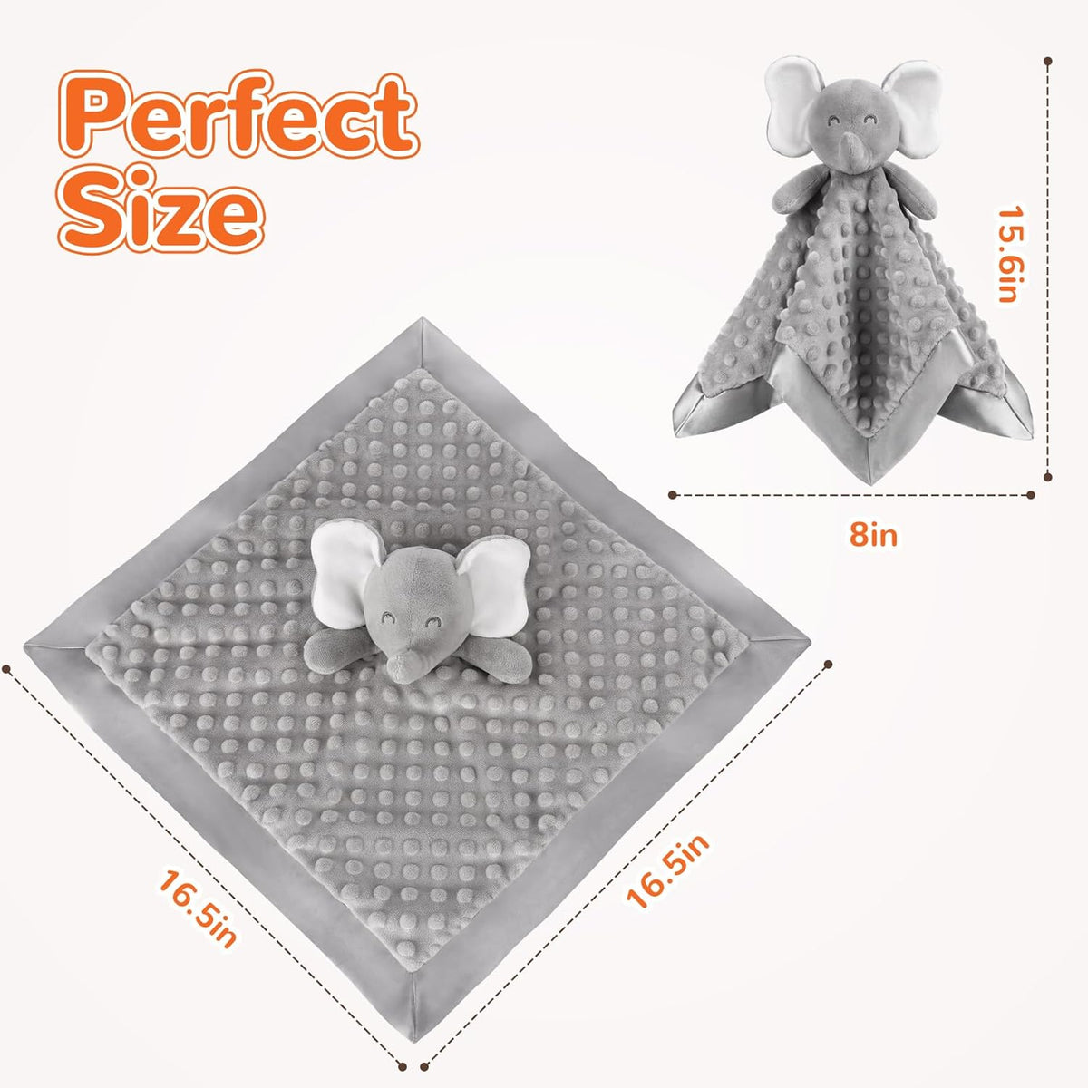 Loveys for Babies, Soft Baby Security Blanket Lovies for Babies, Stuffed Animals Blankie for
