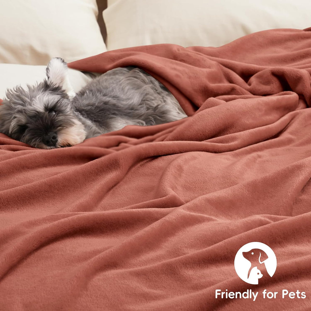 PHF Ultra Soft Fleece Blanket King Size, No Shed No Pilling Luxury Plush Cozy 300GSM Lightweight