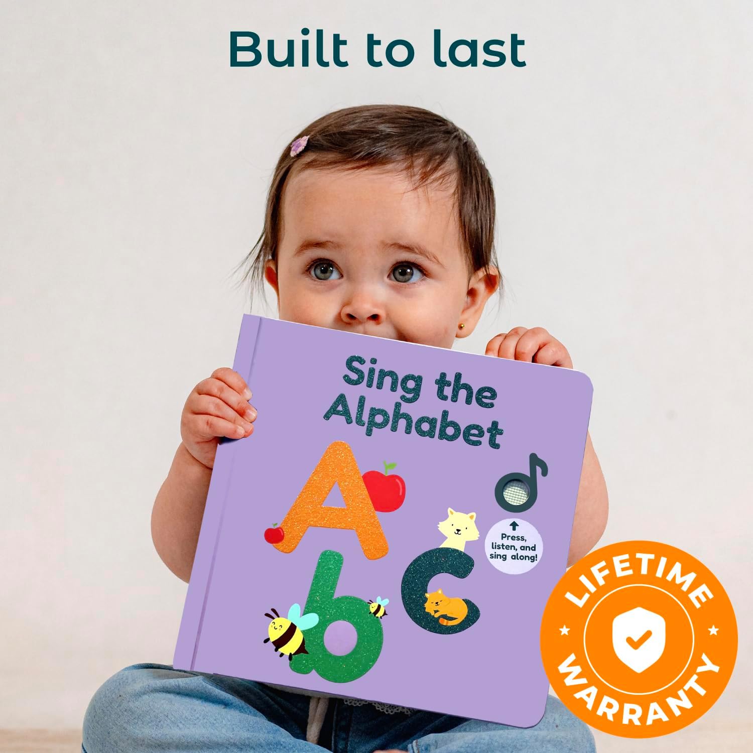 Cali's Books Alphabet Book for Toddlers 1-3 - Learn ABC, Musical Books for Kids, Interactive