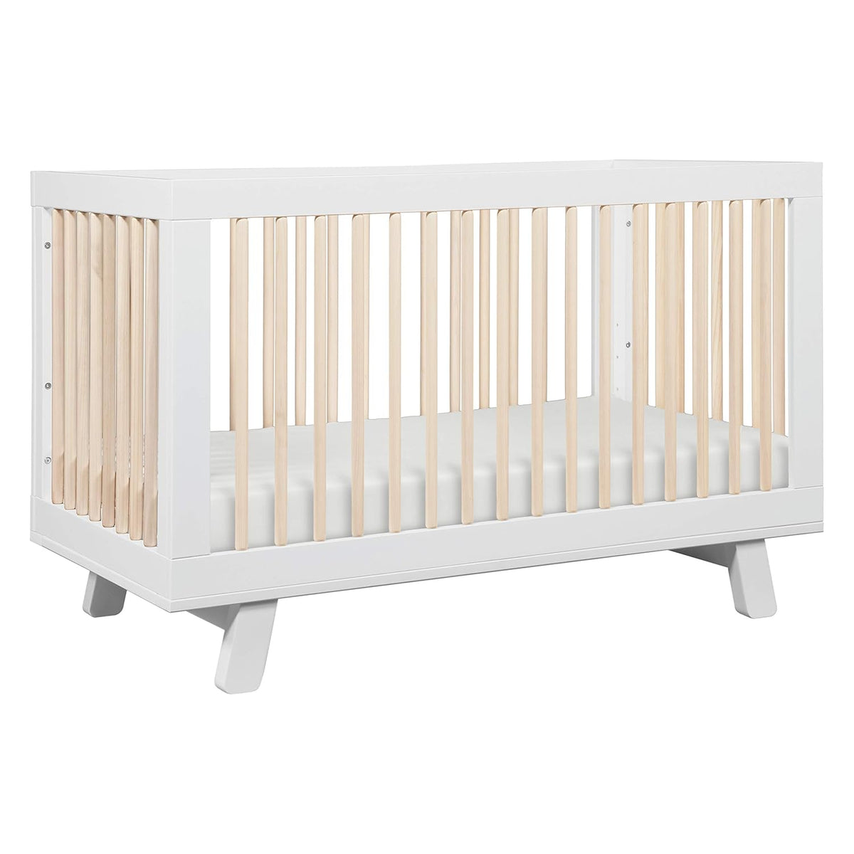 Babyletto Hudson 3-in-1 Convertible Baby Crib with Wooden Toddler Bed & Daybed Conversion - Easy to