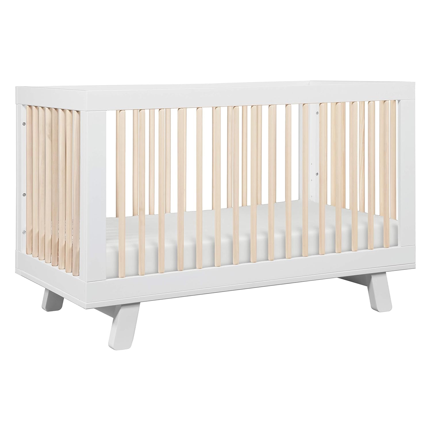 Babyletto Hudson 3-in-1 Convertible Baby Crib with Wooden Toddler Bed & Daybed Conversion - Easy to