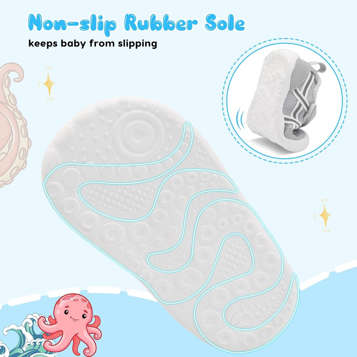 Scurtain Baby Shoes Boy Girl First Walking Shoe Infant Crib Breathable Sneakers Lightweight