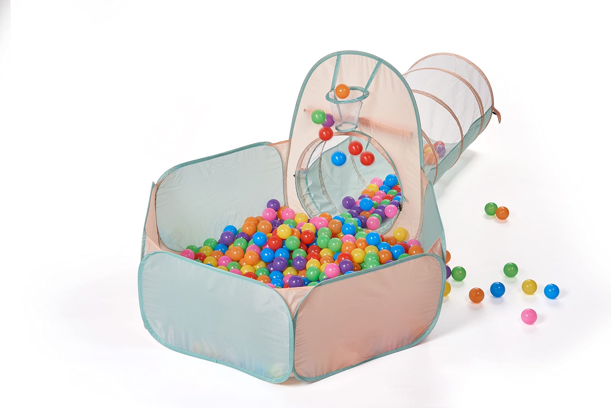 UTEX 3 in 1 Pop Up Play Tent with Ball Pit, Indoor/Outdoor Playhouse