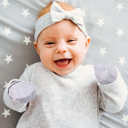Newcotte Adjustable Baby Mittens No Scratch Newborn Cotton Breathable Gloves Warm Baby Mitts for