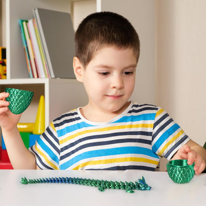 Small Dragon Eggs with Dragon Inside, 3D Printed Surprise Funny Gifts for Kids, Articulated Dragon