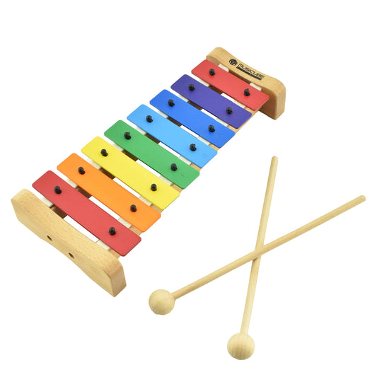 MUSICUBE Xylophone with Harmonica for Kids Orff Instruments Wooden Xylophone with Mallets Toddler