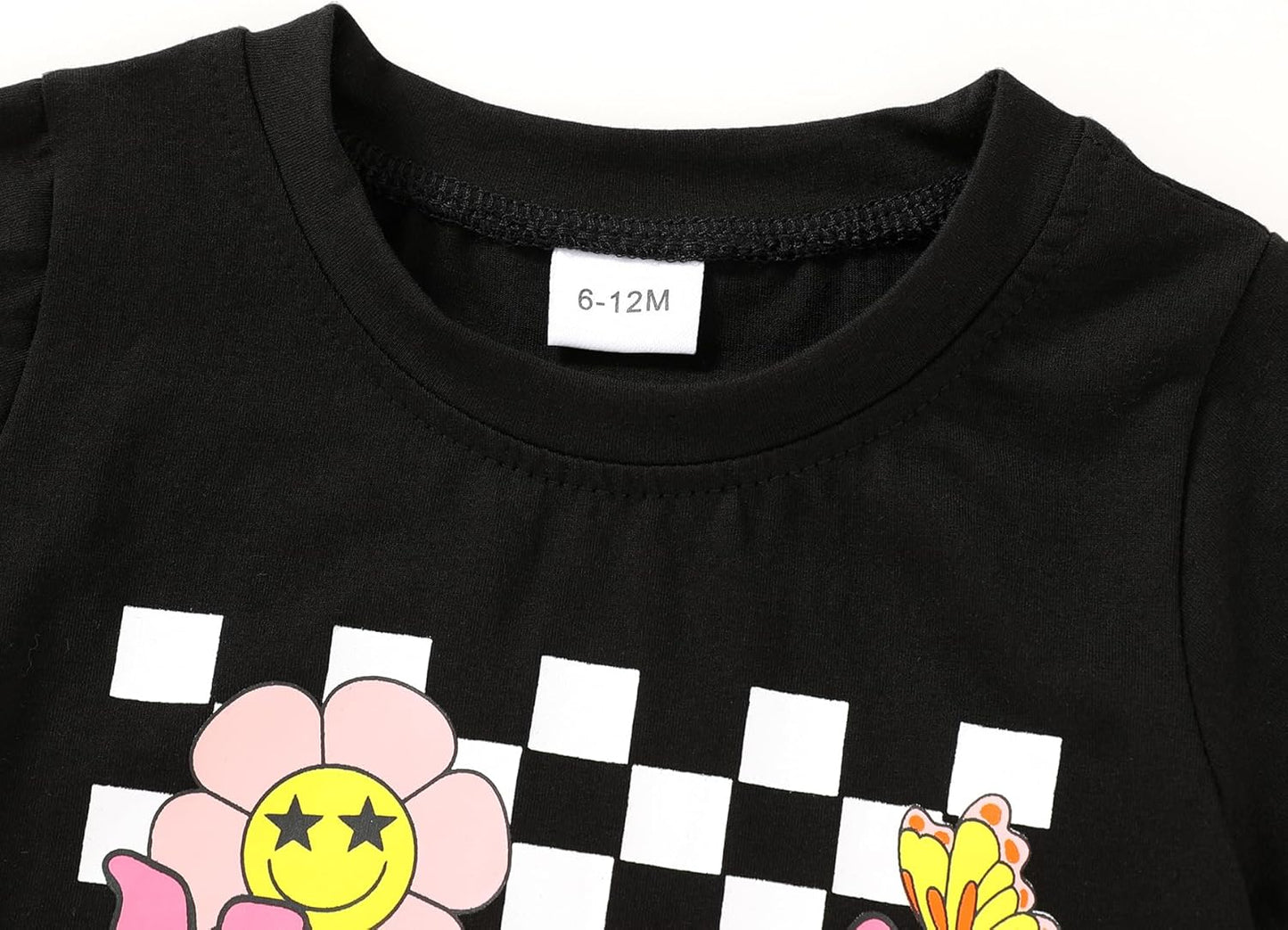 Happy Town Toddler Clothes Baby Boy Girl Smiley Face Shirt Short Sleeve T-Shirt Tee Summer Tops